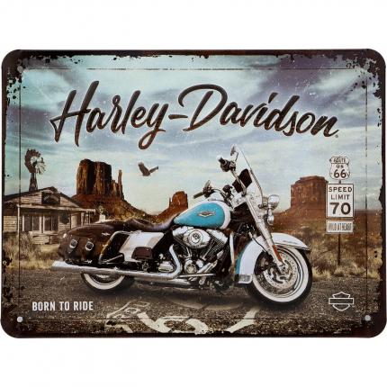Nostalgic-Art Harley-Davidson - Born to Ride - Plåtskylt - 20x15 cm