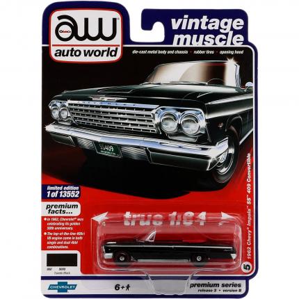 Auto World 1962 Chevy Impala SS 409 Convertible - Vintage Muscle - AW