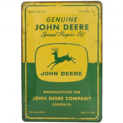 Nostalgic-Art John Deere - Special-Purpose Oil - Plåtskylt - 20x30 cm