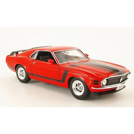 Welly 1970 Ford Mustang Boss 302 - Röd - 1:24 - Welly