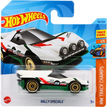 Hot Wheels Rally Speciale - HW Track Champs 1/5 - Vit - Hot Wheels