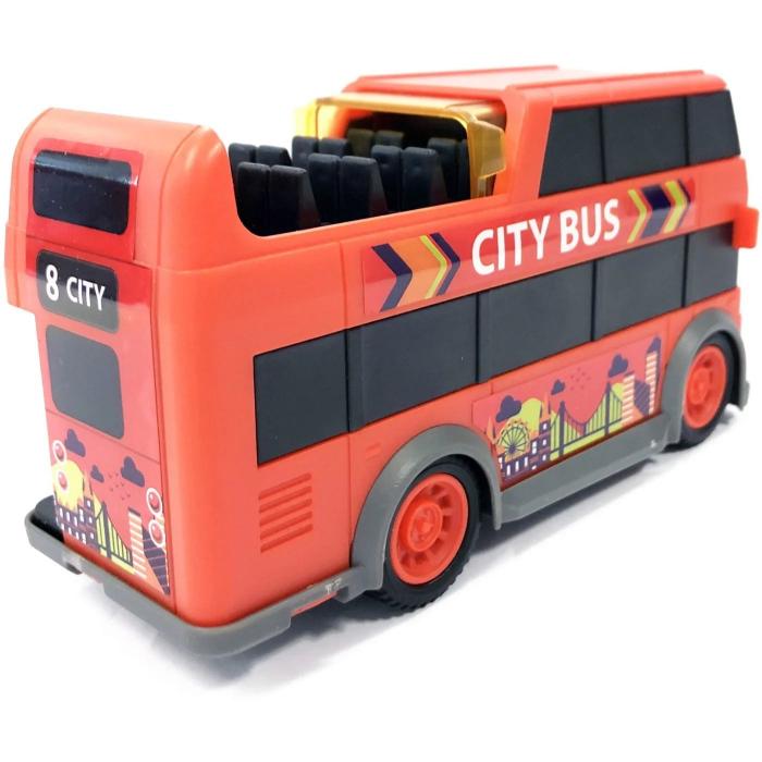 Dickie Toys City Bus - Rd Stadsbuss - Ljud och Ljus - Dickie Toys
