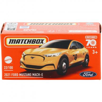 Matchbox 2021 Ford Mustang Mach-E - Gul - Power Grab - Matchbox