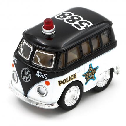 Kinsfun Volkswagen - Polisbuss - Little Van Rescue - Kinsfun - 5 cm