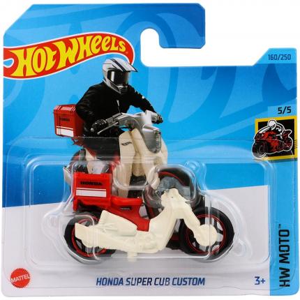 Hot Wheels Honda Super Cub Custom - HW Moto 5/5 - Vit - Hot Wheels