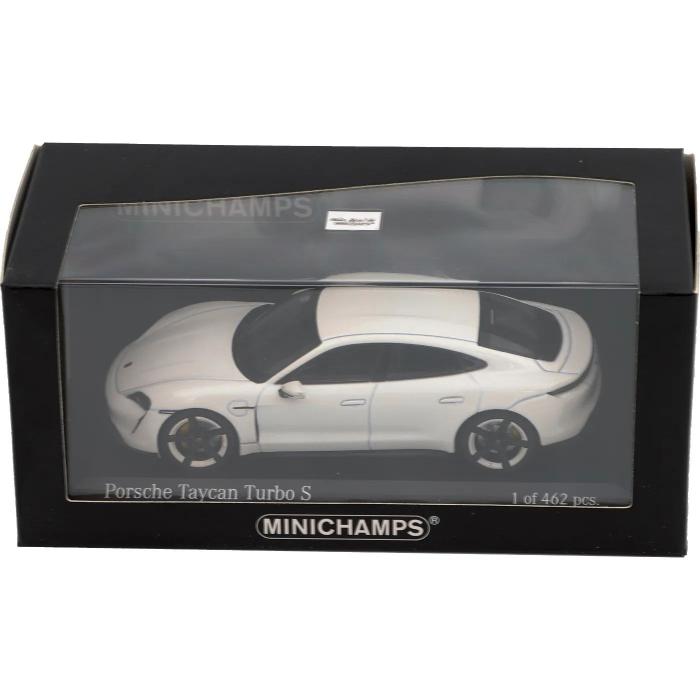 Minichamps Porsche Taycan Turbo S - 2020 - Vit - Minichamps - 1:43