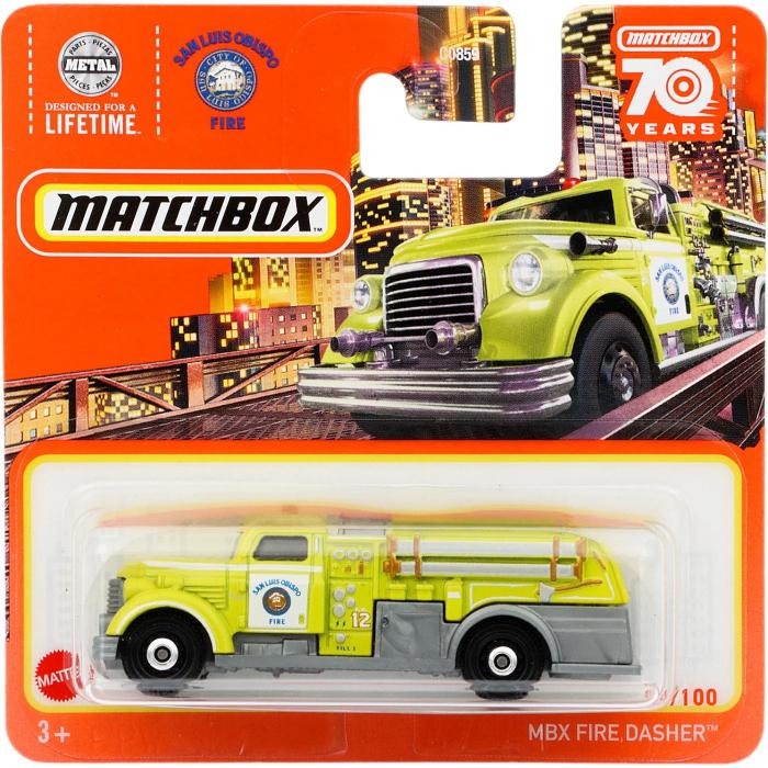 Matchbox MBX Fire Dasher - Gul - Matchbox 70 Years - Matchbox