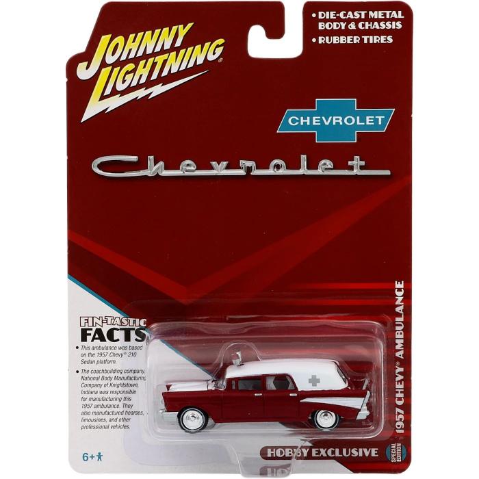 Johnny Lightning 1957 Chevy Ambulance - Johnny Lightning - 1:64