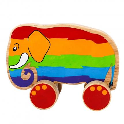Lanka Kade Elefant på hjul - Regnbågsfärgad - Lanka Kade