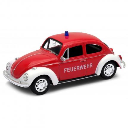 Welly Volkswagen Beetle - Tysk brandbil i metall