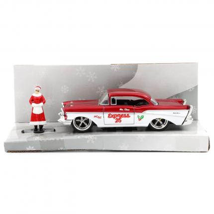 Jada Toys Mrs. Santa Claus & 1957 Chevrolet Bel Air - Jada Toys - 1:32