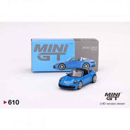 Mini GT Porsche 911 Targa 4S - Shark Blue - 610 - Mini GT - 1:64