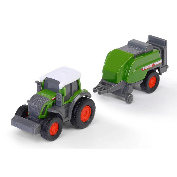 Dickie Toys Traktor med balpress - Fendt Micro Farmer - Dickie Toys