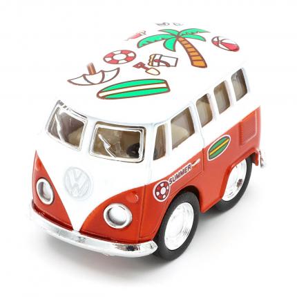 Kinsfun Volkswagen Bus - Little Van Summer - Kinsfun - 5 cm - Orange