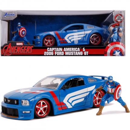 Jada Toys Captain America & 2006 Ford Mustang GT - Jada Toys - 1:24