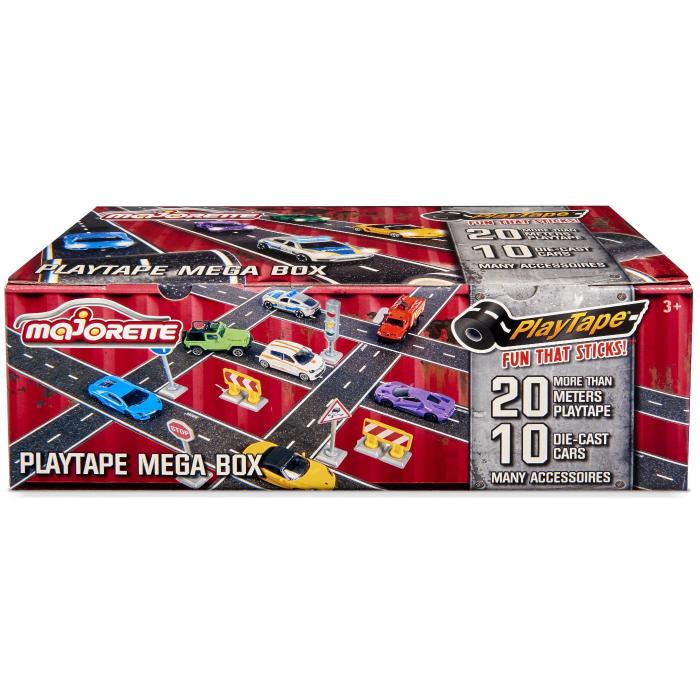 Majorette Majorette - PlayTape Mega Box - Bilar och tillbehr