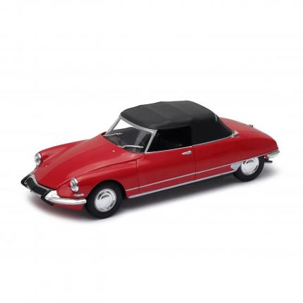 Welly Citroën DS 19 Cabriolet - Röd - Welly - 1:24
