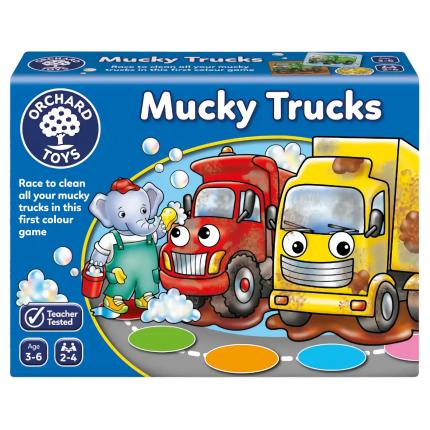 Orchard Toys Mucky Trucks - Färgspel - Orchard Toys