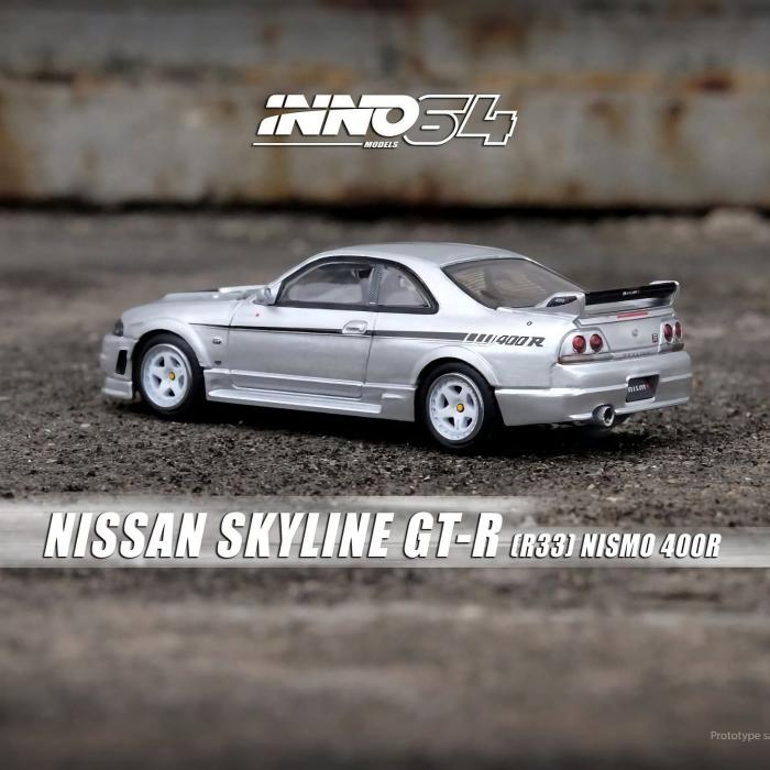 Inno Models Nissan Skyline GT-R (R33) Nismo 400R - Silver - Inno64