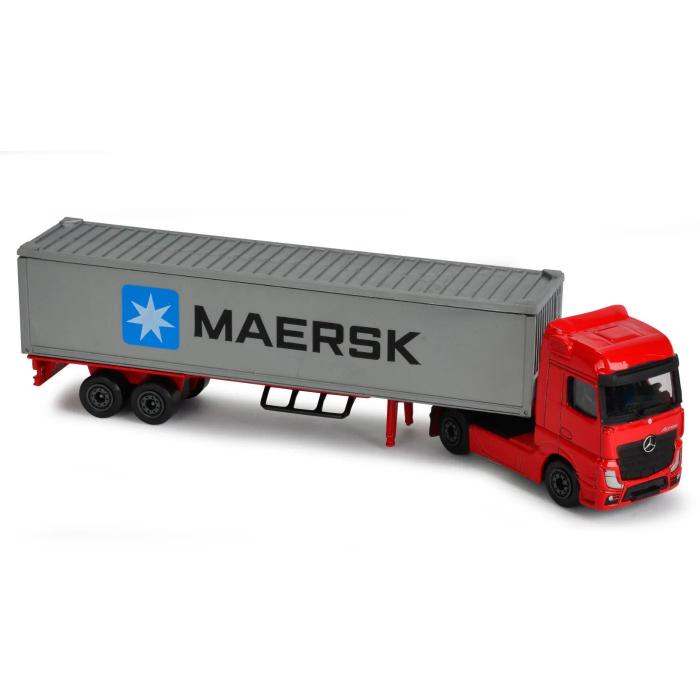 Majorette MB Actros + MAERSK-container - Transporter - Majorette