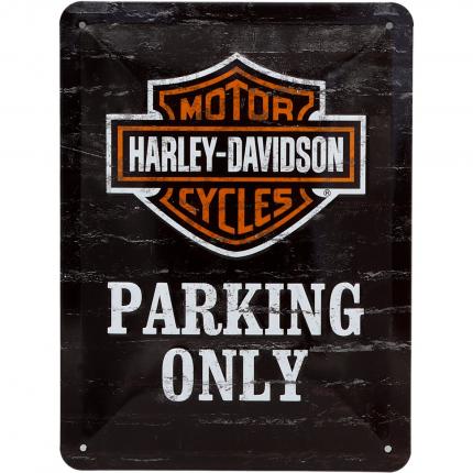 Nostalgic-Art Harley-Davidson - Parking Only - Plåtskylt - 15x20 cm