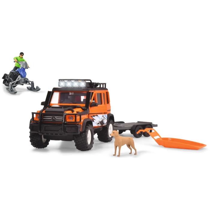 Dickie Toys Winter Rescue Set - Mercedes-jeep med skoter - Dickie Toys