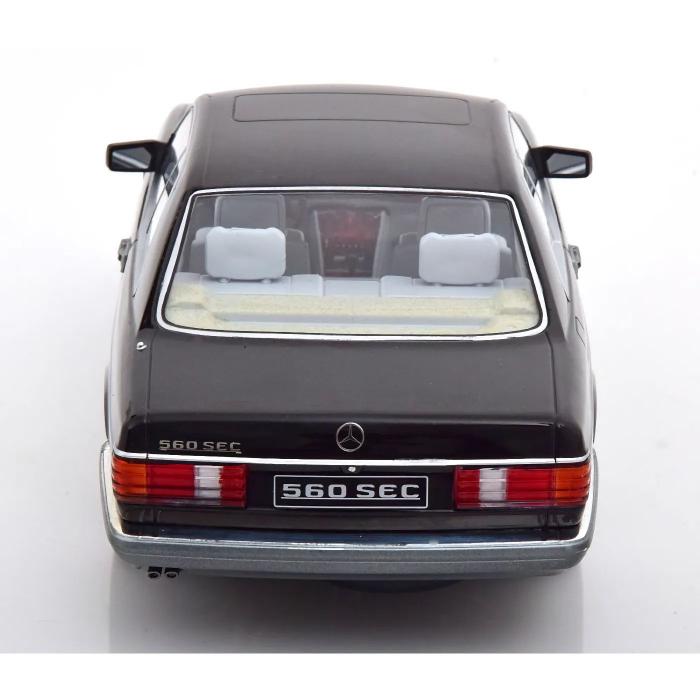 KK-Scale Mercedes-Benz 560 SEC (C126) - 1985 - Svart - KK-Scale 1:18