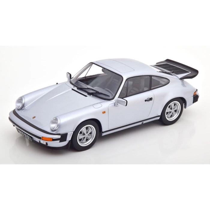 KK-Scale Porsche 911 Carrera Coupe 3.2 1988 - Silver - KK-Scale 1:18