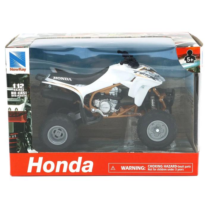 NewRay Honda TRX450R - Fyrhjuling - Vit - NewRay - 1:12