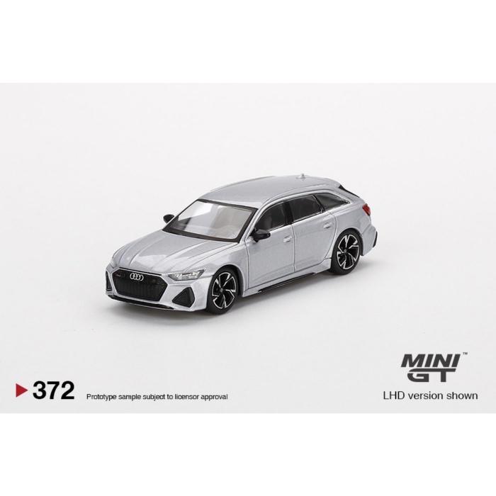 Mini GT Audi RS 6 Avant - Silver - 372 - Mini GT - 1:64