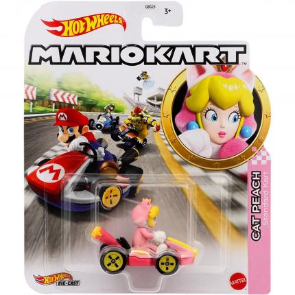 Hot Wheels Cat Peach - Standard Kart - Mario Kart - Hot Wheels