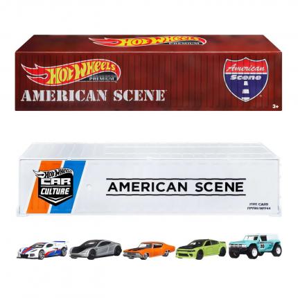 Hot Wheels American Scene - Container Set - 5 bilar - Hot Wheels