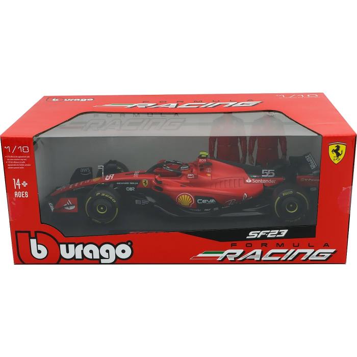 Bburago Ferrari SF-23 - #55 Carlos Sainz - Bburago - 1:18