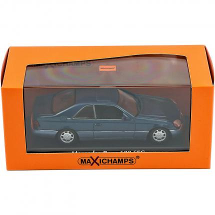 Minichamps Mercedes-Benz 600 SEC (C140) 1992 - Blå - Minichamps - 1:43