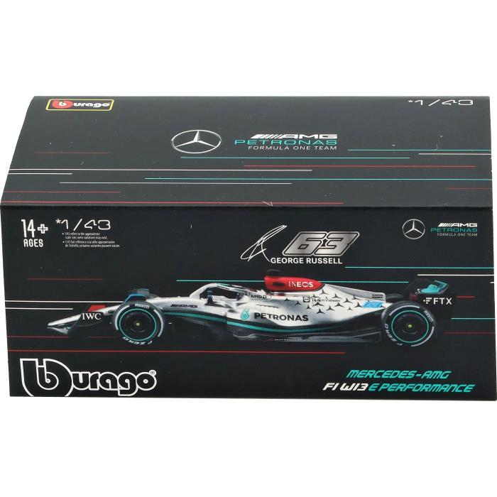 Bburago F1 - Mercedes-AMG - W13 - George Russell #63 - Bburago 1:43