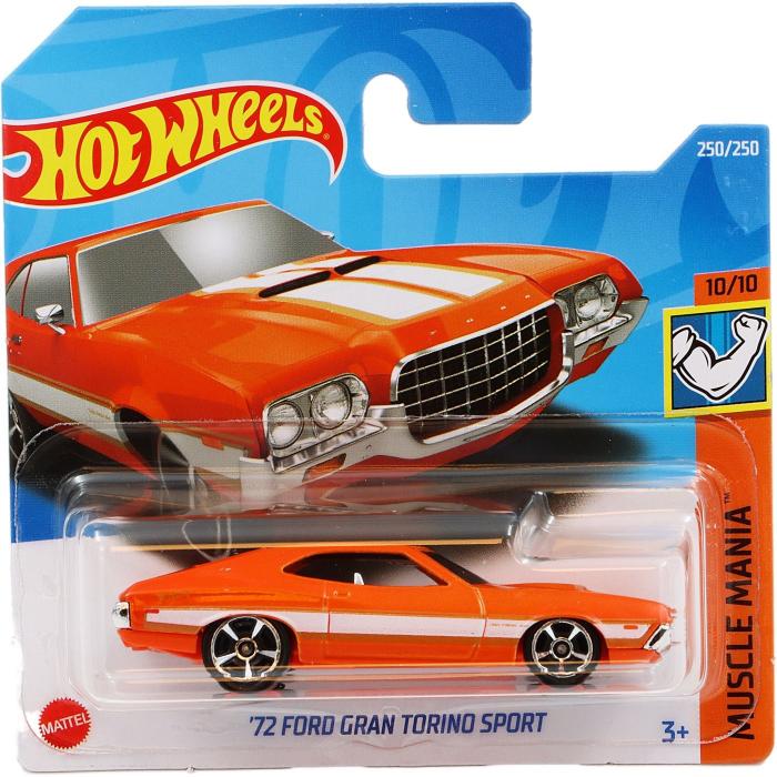 Hot Wheels '72 Ford Gran Torino Sport - Orange - Hot Wheels
