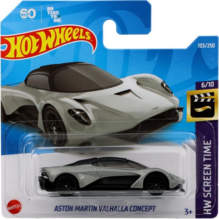Hot Wheels Aston Martin Valhalla Concept - HW Screen Time - Silver - HW