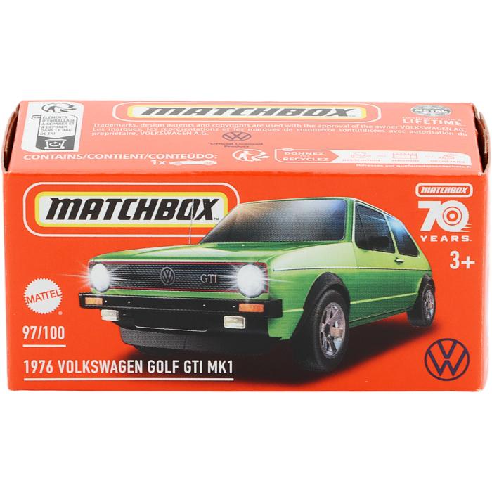 Matchbox 1976 Volkswagen Golf GTI MK1 - Grn - Power Grab - Matchbox