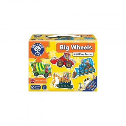 Orchard Toys Big Wheels - pussel (4-pack)