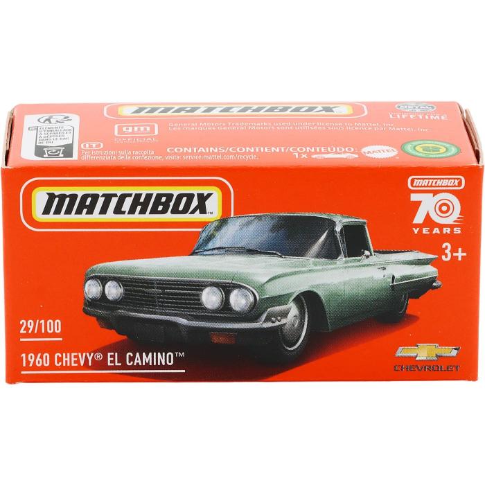 Matchbox 1960 Chevy El Camino - Grn - Power Grab - Matchbox