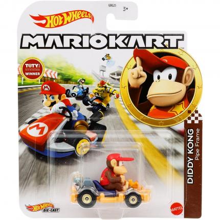 Hot Wheels Diddy Kong - Pipe Frame - Mario Kart - Hot Wheels