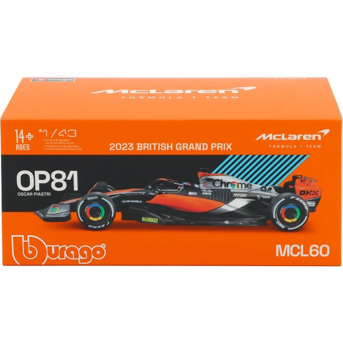 Bburago McLaren MCL60 - British GP - Oscar Piastri - Bburago - 1:43
