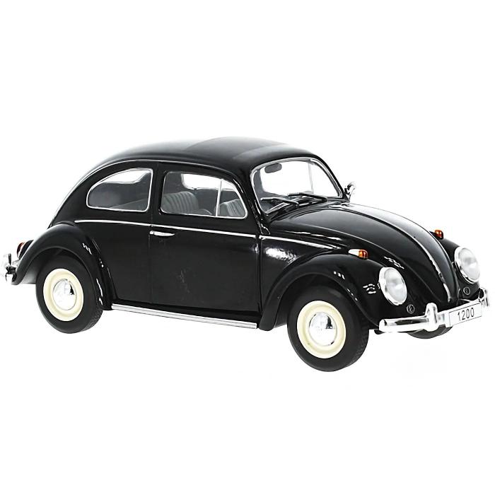 WhiteBox Volkswagen Beetle 1200 Kfer 1960 - Svart - WhiteBox - 1:24