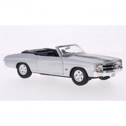 Welly 1971 Chevrolet Chevelle SS 454 - Silver - Welly - 1:24