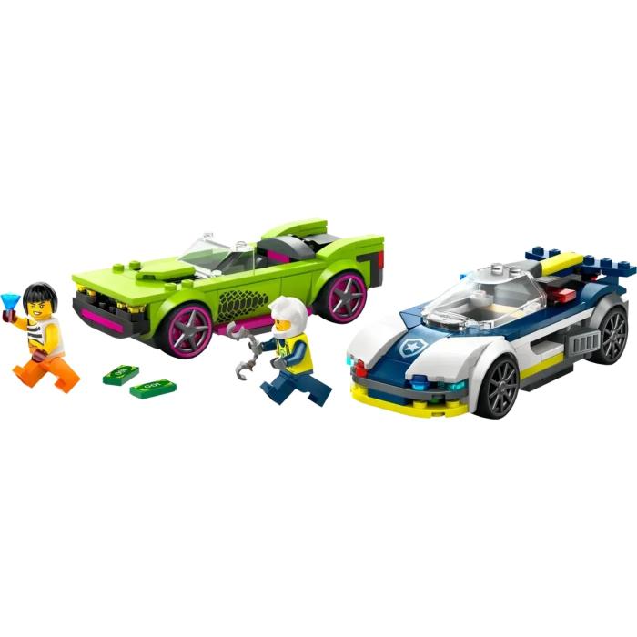 LEGO Biljakt med polisbil och muskelbil - City - 60415 - LEGO