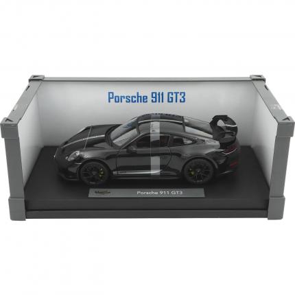 Maisto Porsche 911 GT3 - 2022 - Svart m. silverrand - Maisto - 1:18