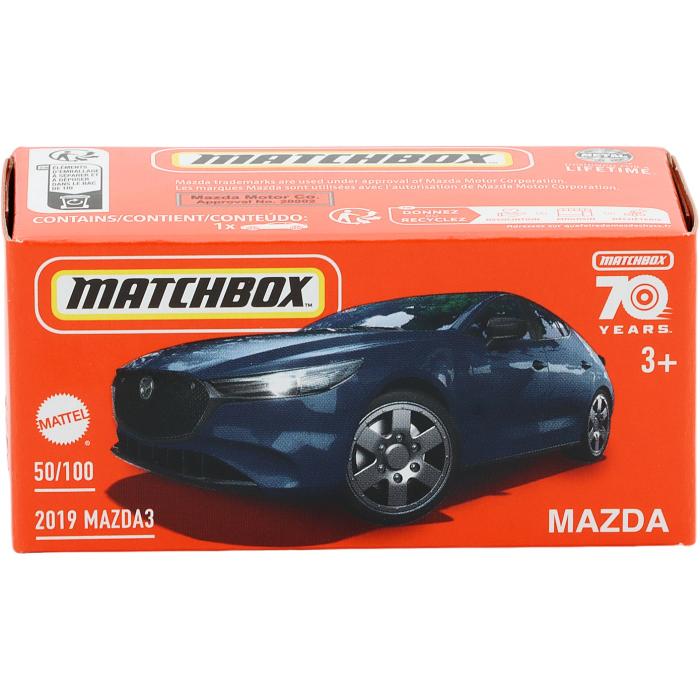 Matchbox 2019 Mazda3 - Bl - Power Grab - Matchbox