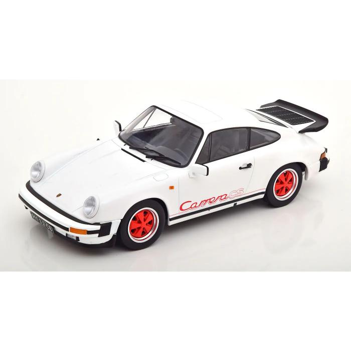 KK-Scale Porsche 911 Carrera Clubsport 1989 - Vit/Rd - KK-Scale 1:18