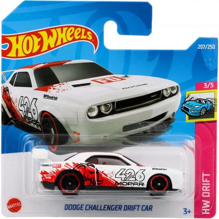 Hot Wheels Dodge Challenger Drift Car - HW Drift - Vit - Hot Wheels