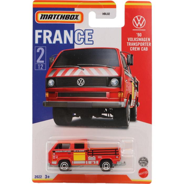 Matchbox 1990 Volkswagen Transporter Crew Cab - France - Matchbox